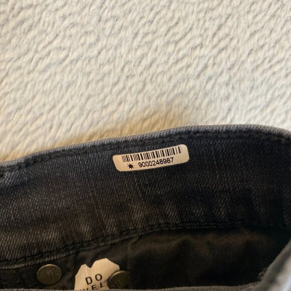 Madewell Womens Jeans 24T Cali Demi-Boot Gray Denim Raw Hem Stretchy Waist Slim - Picture 10 of 16